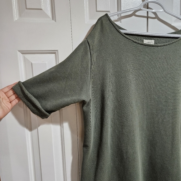 Urban Outfitters Torino Sweatshirt Mini Green Dress Size Small - Picture 5 of 10